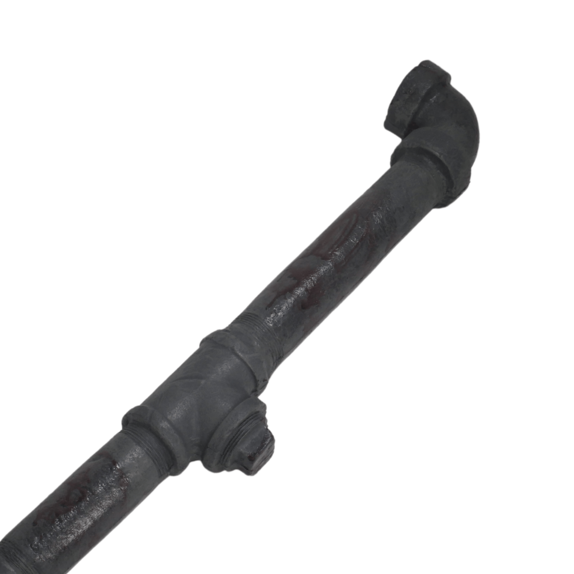 28” Foam Lead Pipe – Aged-Look Prop for Film & Cosplay - Prop Movie Money