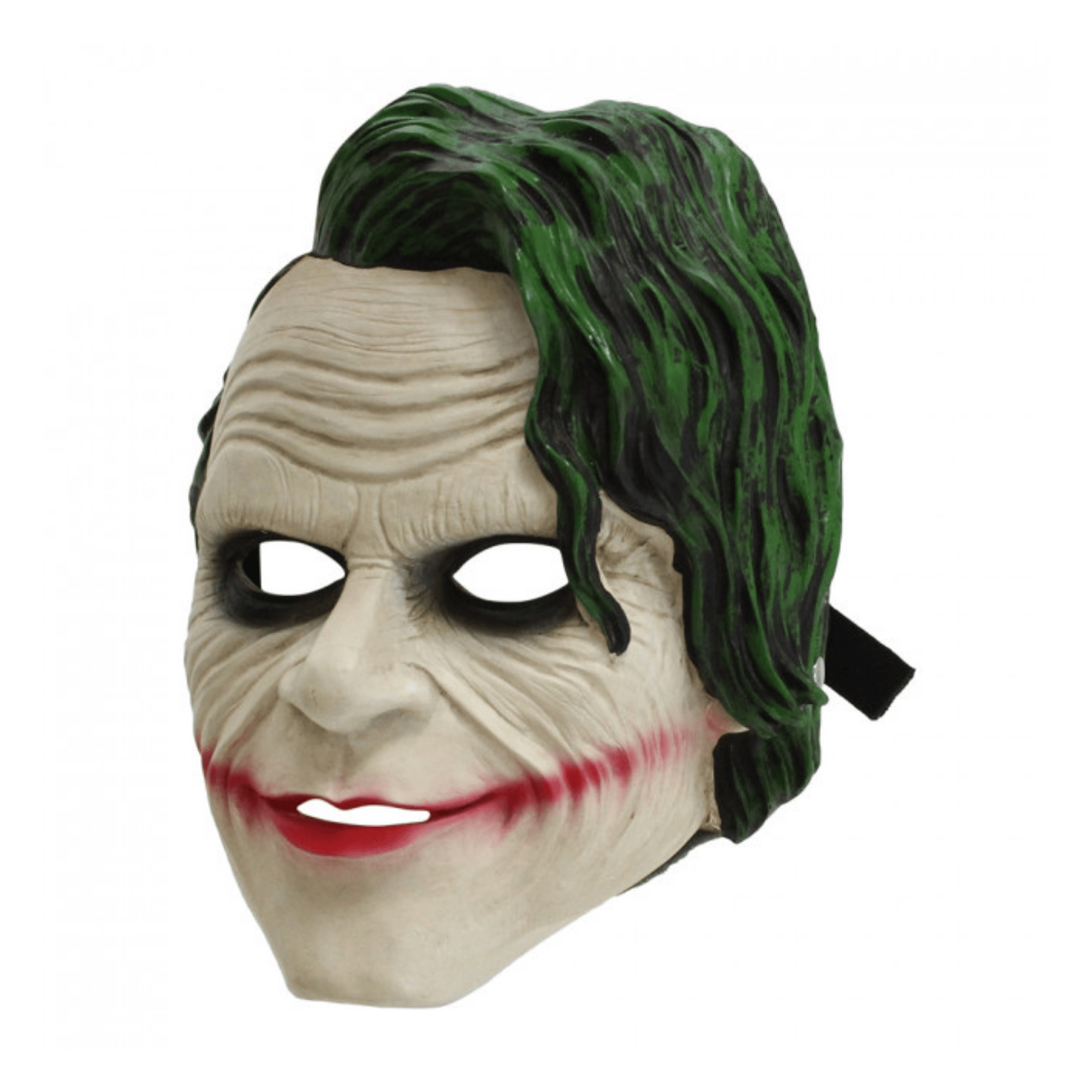Joker Villain Resin Mask – Heath Ledger–Inspired Cosplay Prop with Head Strap - Prop Movie Money