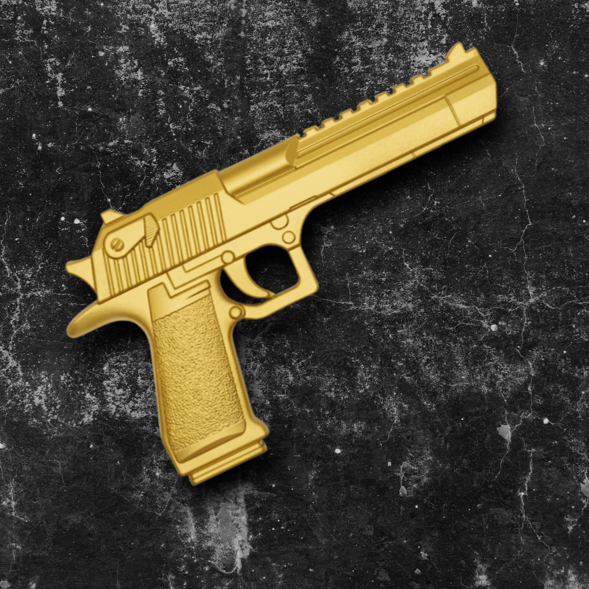 Gold Desert Eagle Foam Replica – Cinematic Prop Gun for Film, Cosplay & Display - Prop Movie Money
