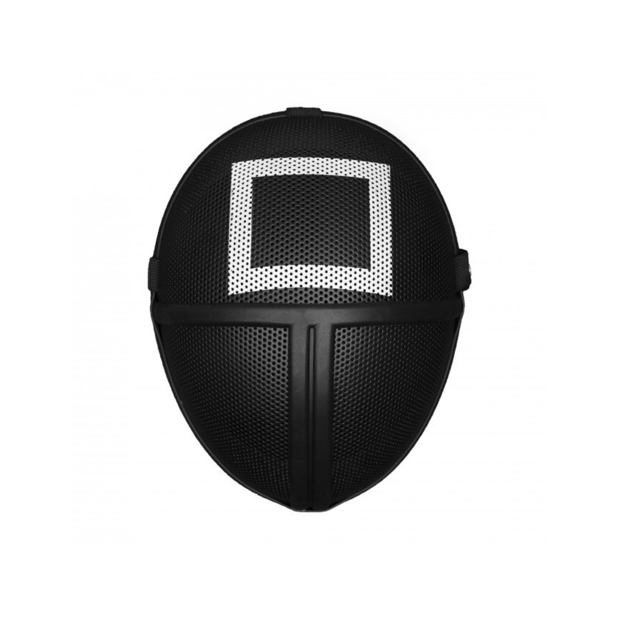 Worker Square Mask – Squid Game-Inspired Metal Mesh Cosplay Prop - Prop Movie Money