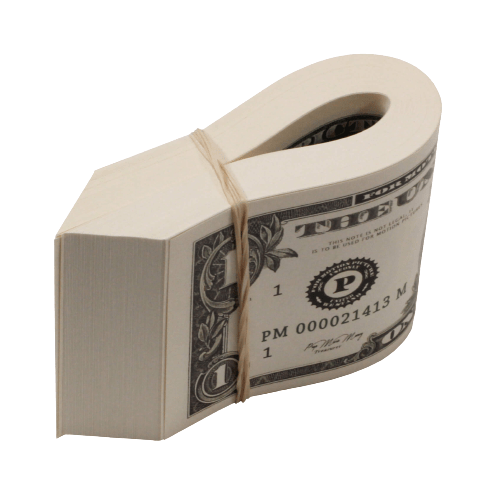 2000 Series $100 Full Print Fat Fold - Prop Movie Money