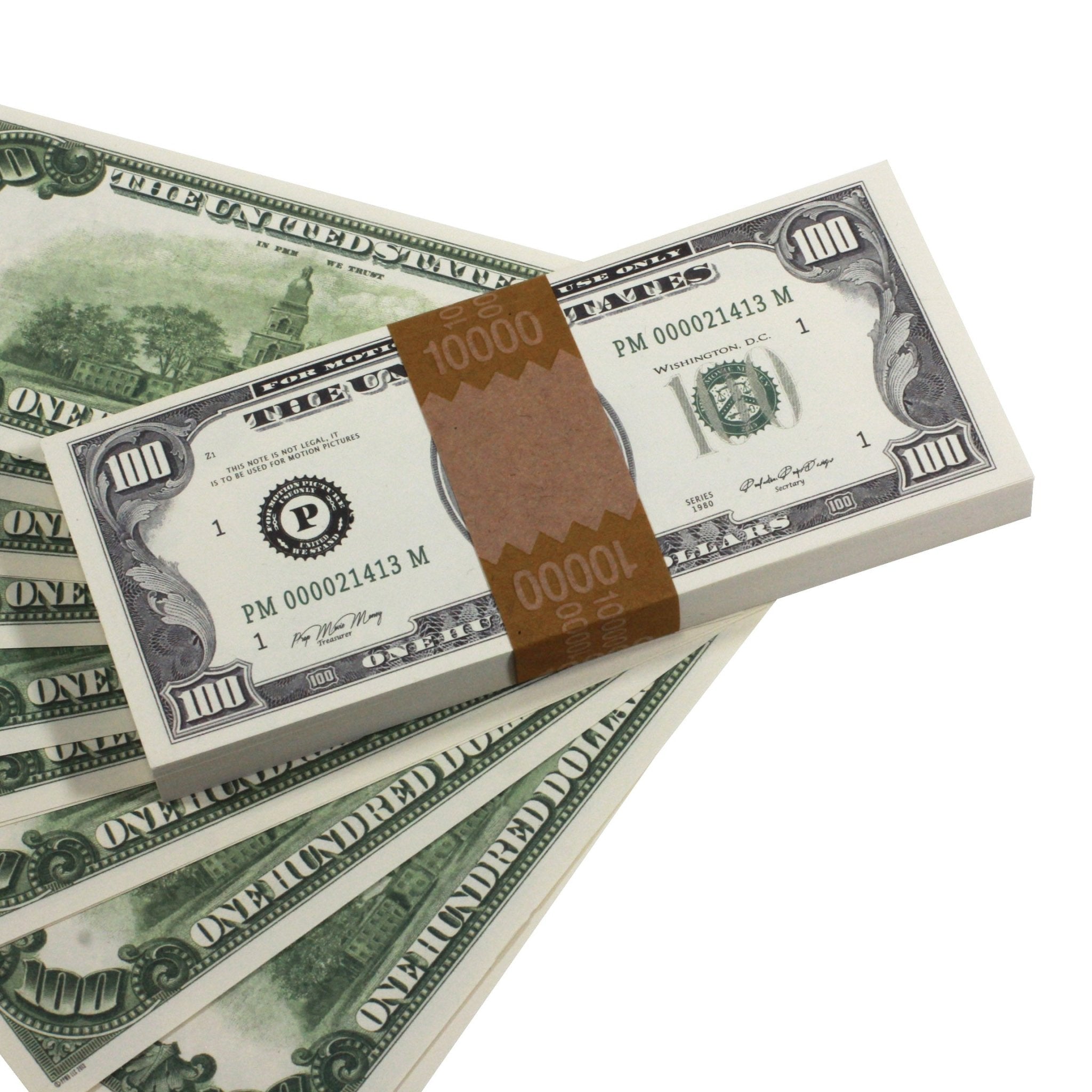 1980 Series $50,000 Full Print Package - Prop Movie Money