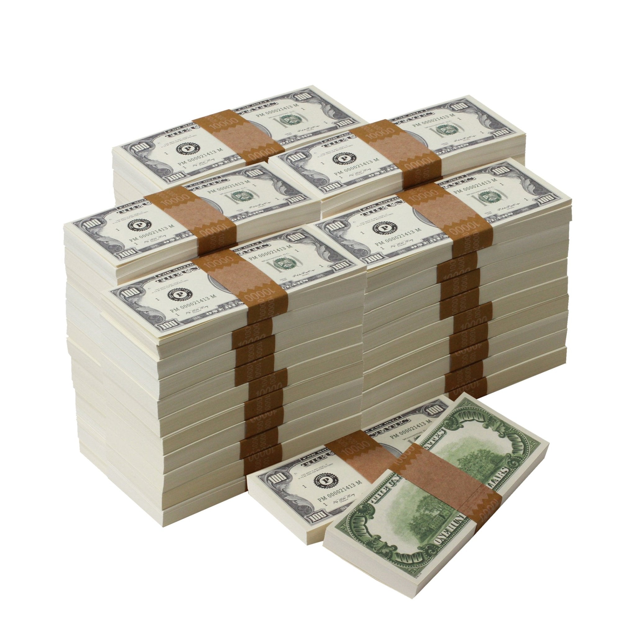 1980 Series $500,000 Blank Filler Package - Prop Movie Money