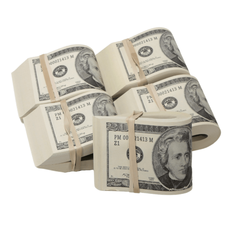 2000 Series $10,000 Blank Filler Fat Fold Bundle - Prop Movie Money