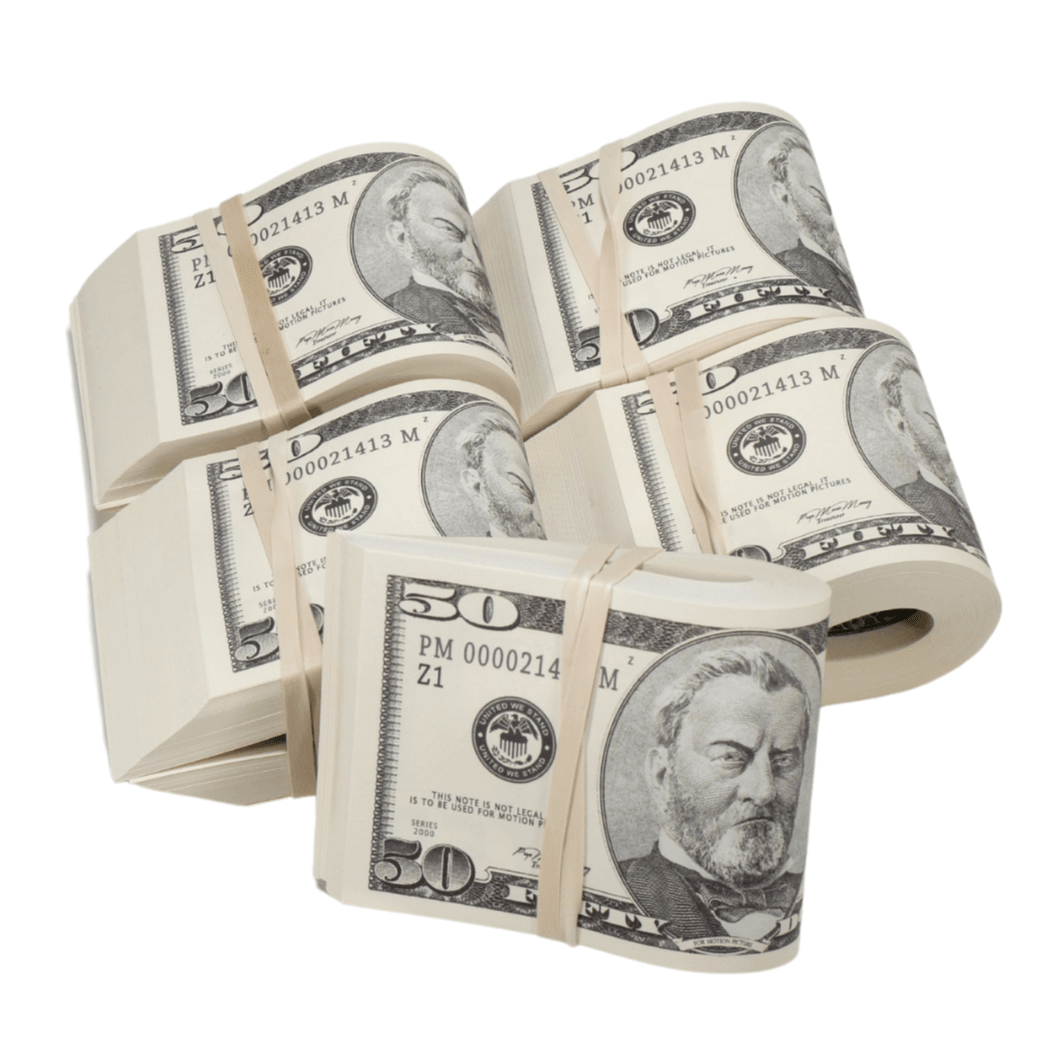 2000 Series $25,000 Blank Filler Fat Fold Bundle - Prop Movie Money