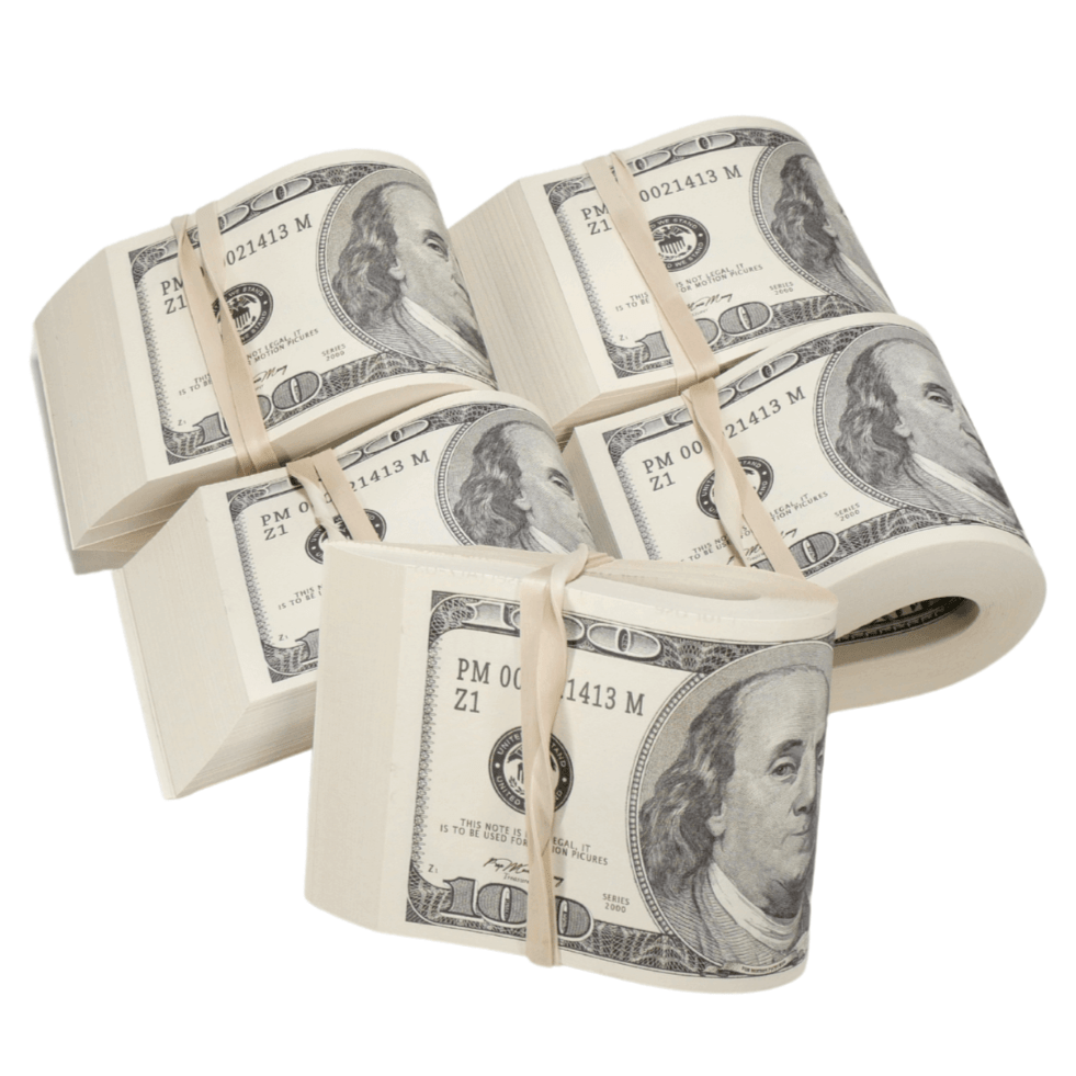 2000 Series $50,000 Blank Filler Fat Fold Bundle - Prop Movie Money