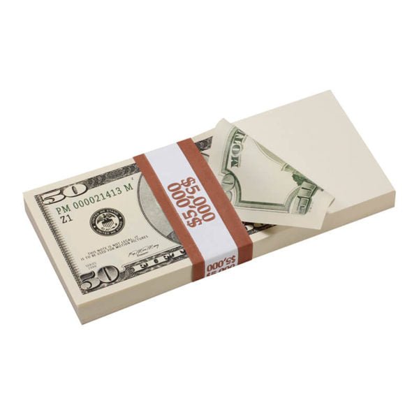 2000 Series Mix $17,000 Blank Filler Prop Money Bundle - Prop Movie Money