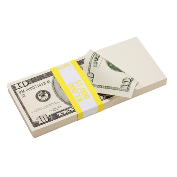2000 Series Mix $18,500 Blank Filler Prop Money Package - Prop Movie Money