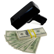Load image into Gallery viewer, 2000 Series $100 Full Print Stack with Money Gun - Prop Movie Money