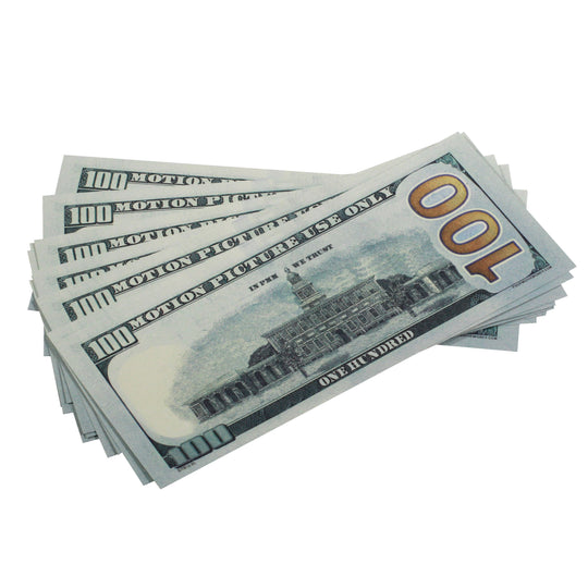 New Style Mix $150,000 Full Print Prop Money Package - Prop Movie Money