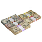 New Series Mix $18,500 Aged Full Print Prop Money Bundle - Prop Movie Money