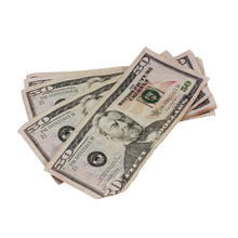 Load image into Gallery viewer, New Series $50&#39;s Aged $5,000 Full Print Prop Money Stack - Prop Movie Money