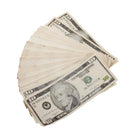 2000 Series Mix $18,600 Aged Blank Filler Fold Bundle - Prop Movie Money