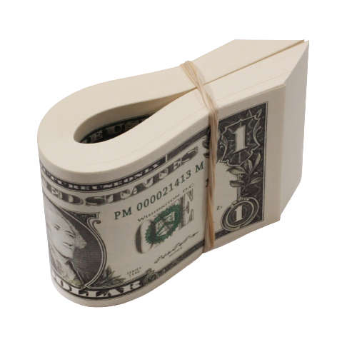 2000 Series $100 Full Print Fat Fold - Prop Movie Money