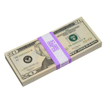 Load image into Gallery viewer, New Style $20s Blank Filler $2,000 Prop Money Stack - Prop Movie Money