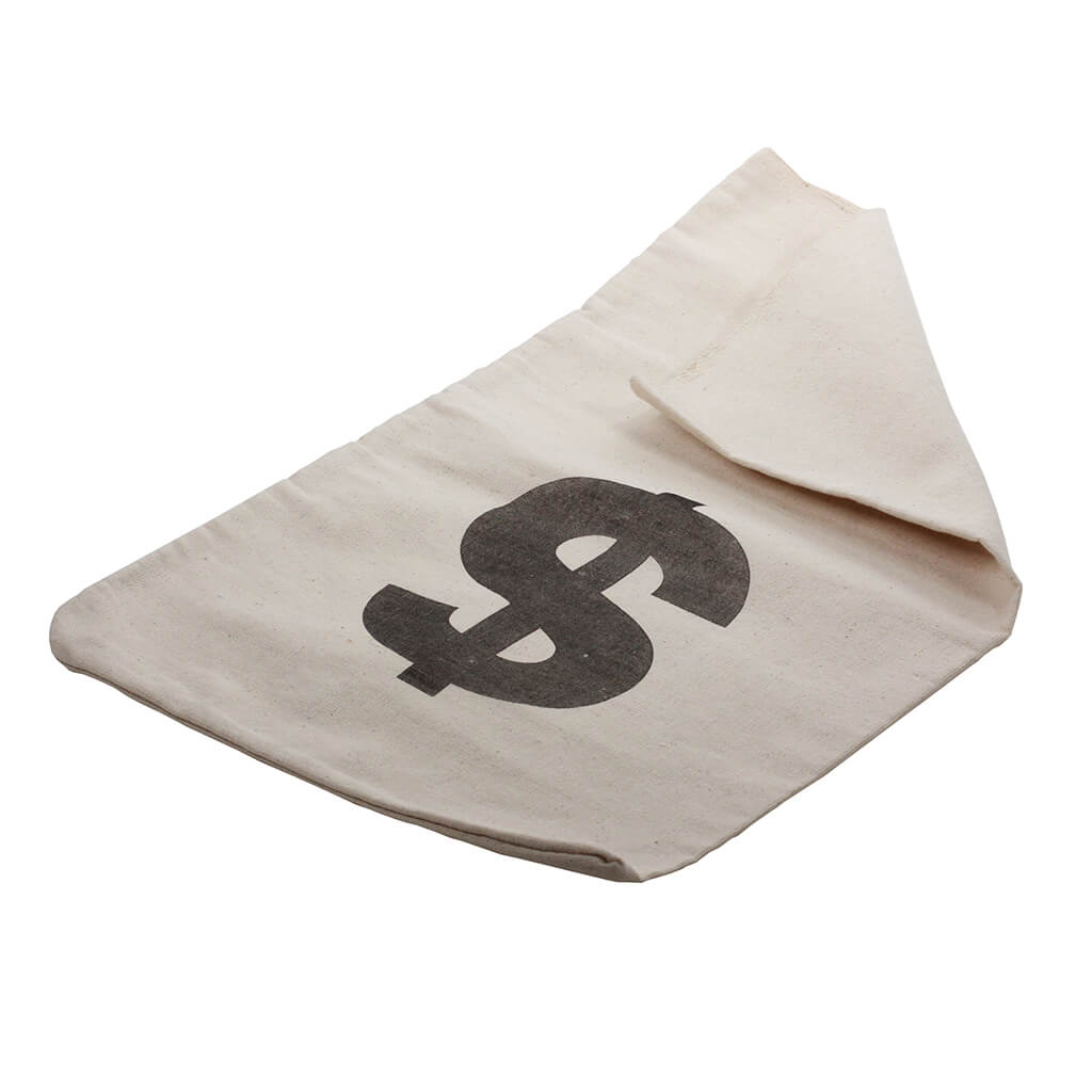 Canvas Money Bag - Prop Movie Money