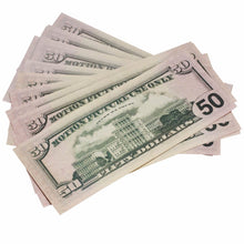 Load image into Gallery viewer, New Style $50 Full Print Prop Money Stack - Prop Movie Money