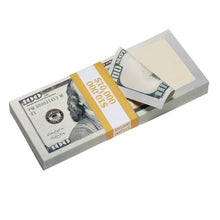 Load image into Gallery viewer, New Style $100,000 Blank Filler Prop Money Package - Prop Movie Money