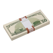 Load image into Gallery viewer, 2000 Series $50s Blank Filler $5,000 Prop Money Stack - Prop Movie Money