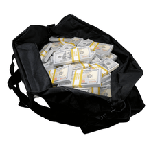 Load image into Gallery viewer, New Series $1,000,000 Blank Filler Duffel Bag - Prop Movie Money