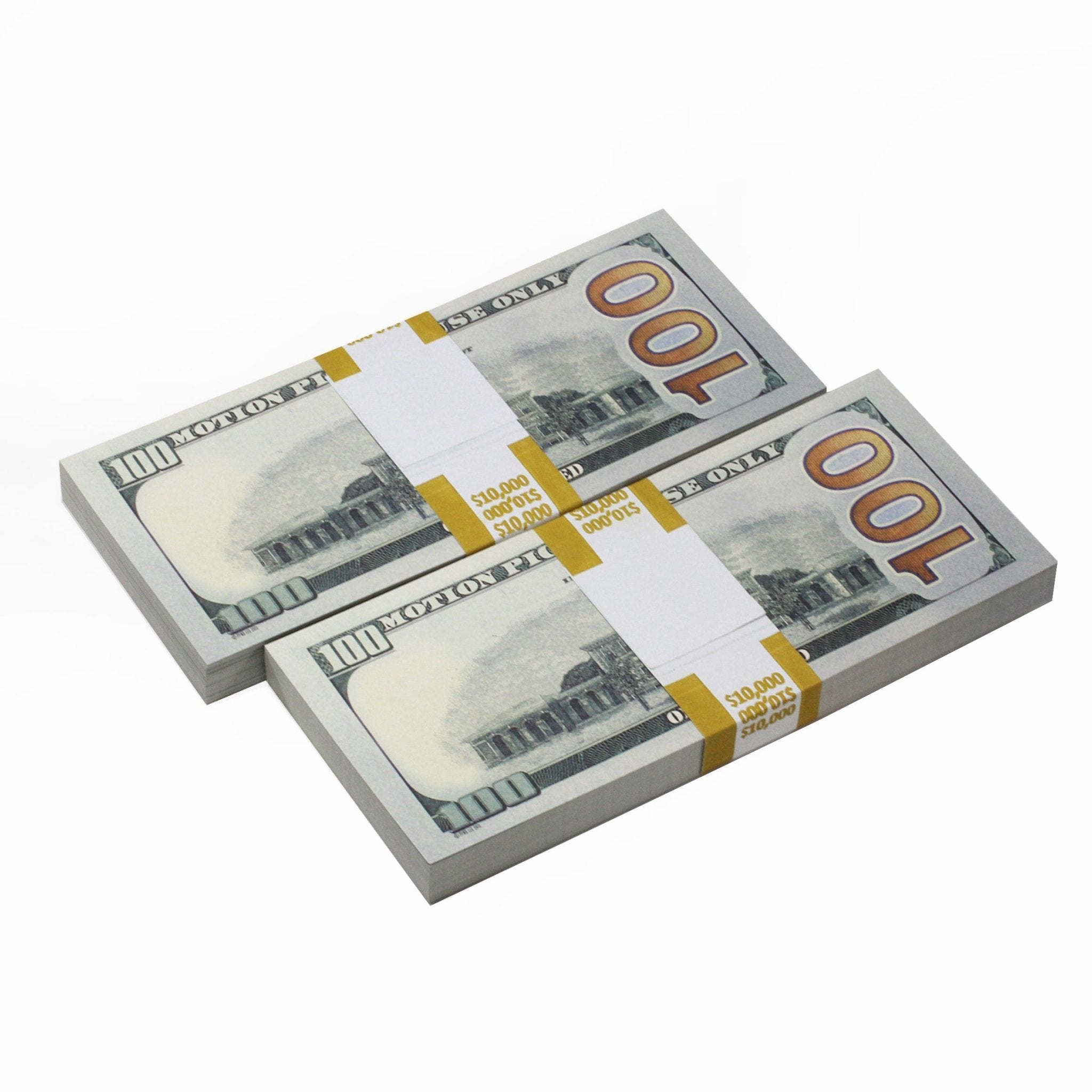 New Style $100s $20,000 Full Print Prop Money Bundle - Prop Movie Money