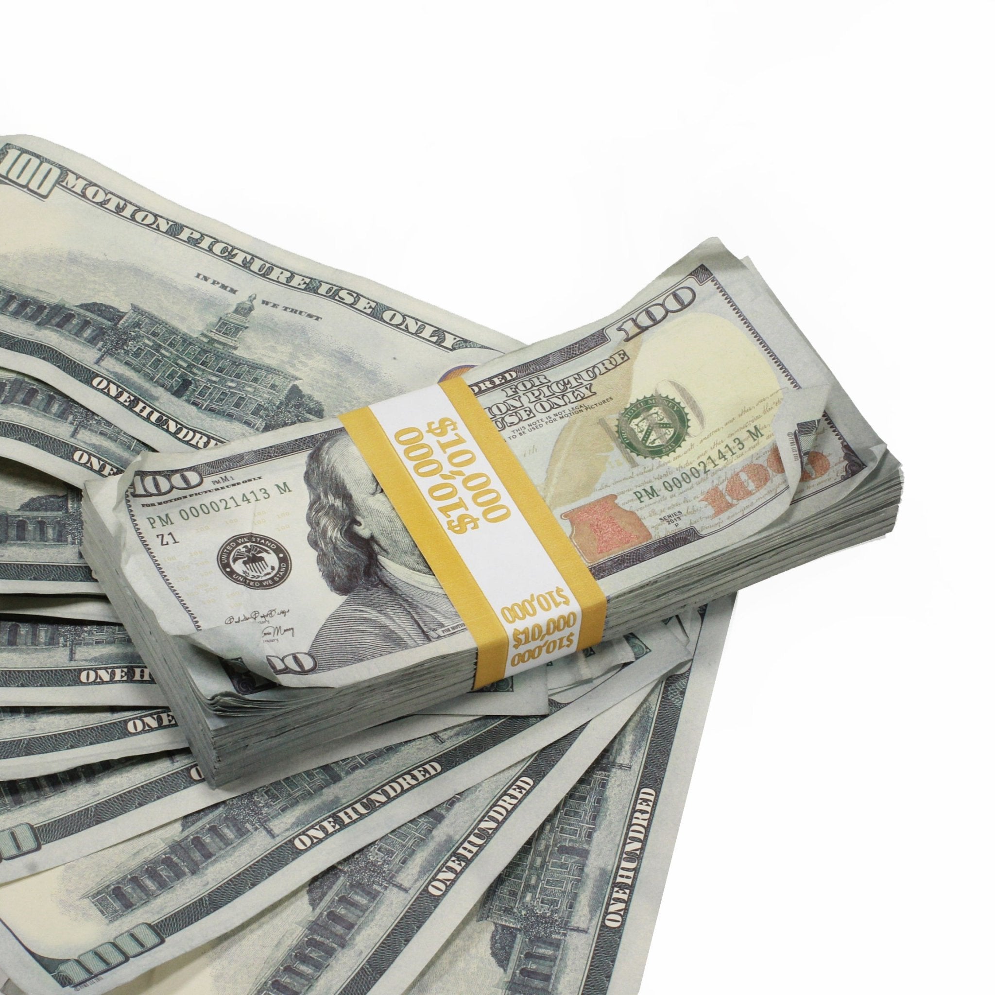 New Style $100s Aged $20,000 Full Print Package - Prop Movie Money