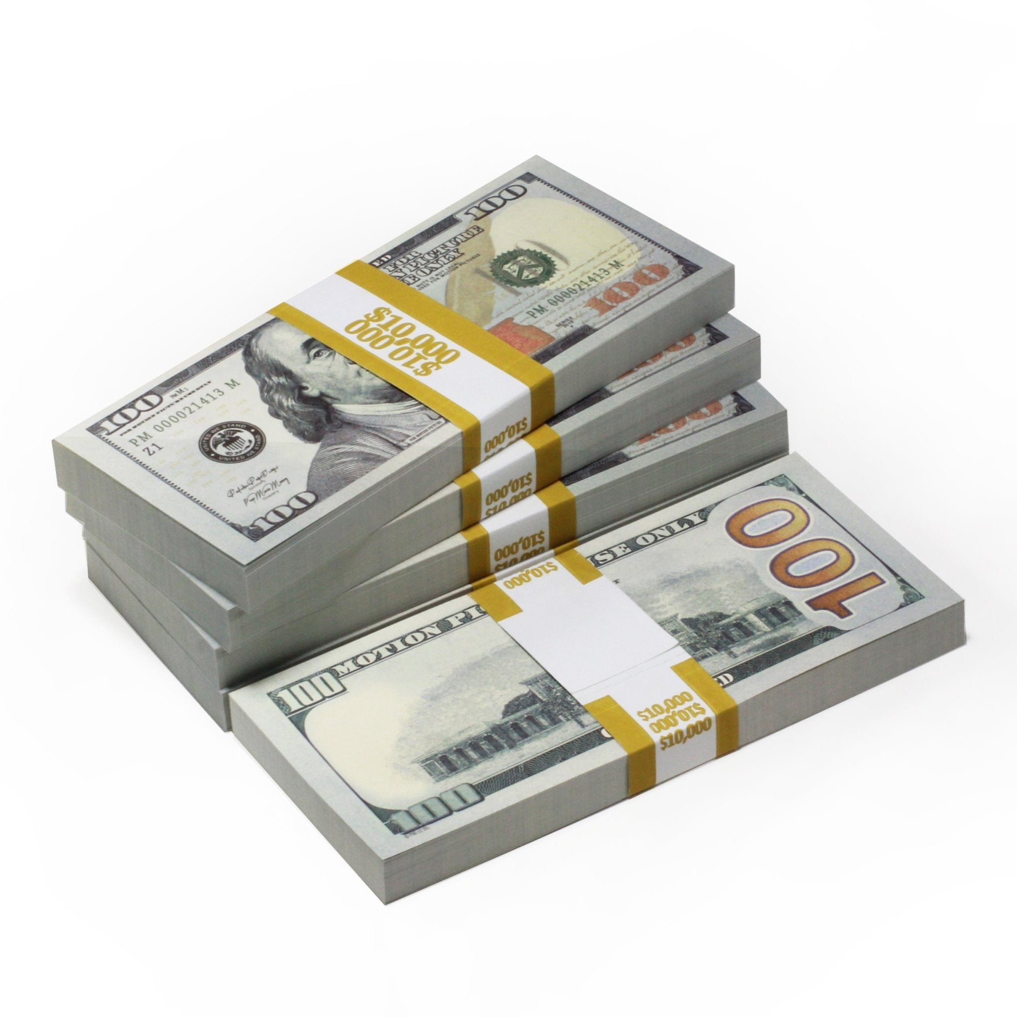 New Style $50,000 Full Print Prop Money Package - Prop Movie Money