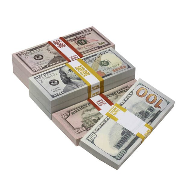 New Style Mix $60,000 Full Print Prop Money Package - Prop Movie Money