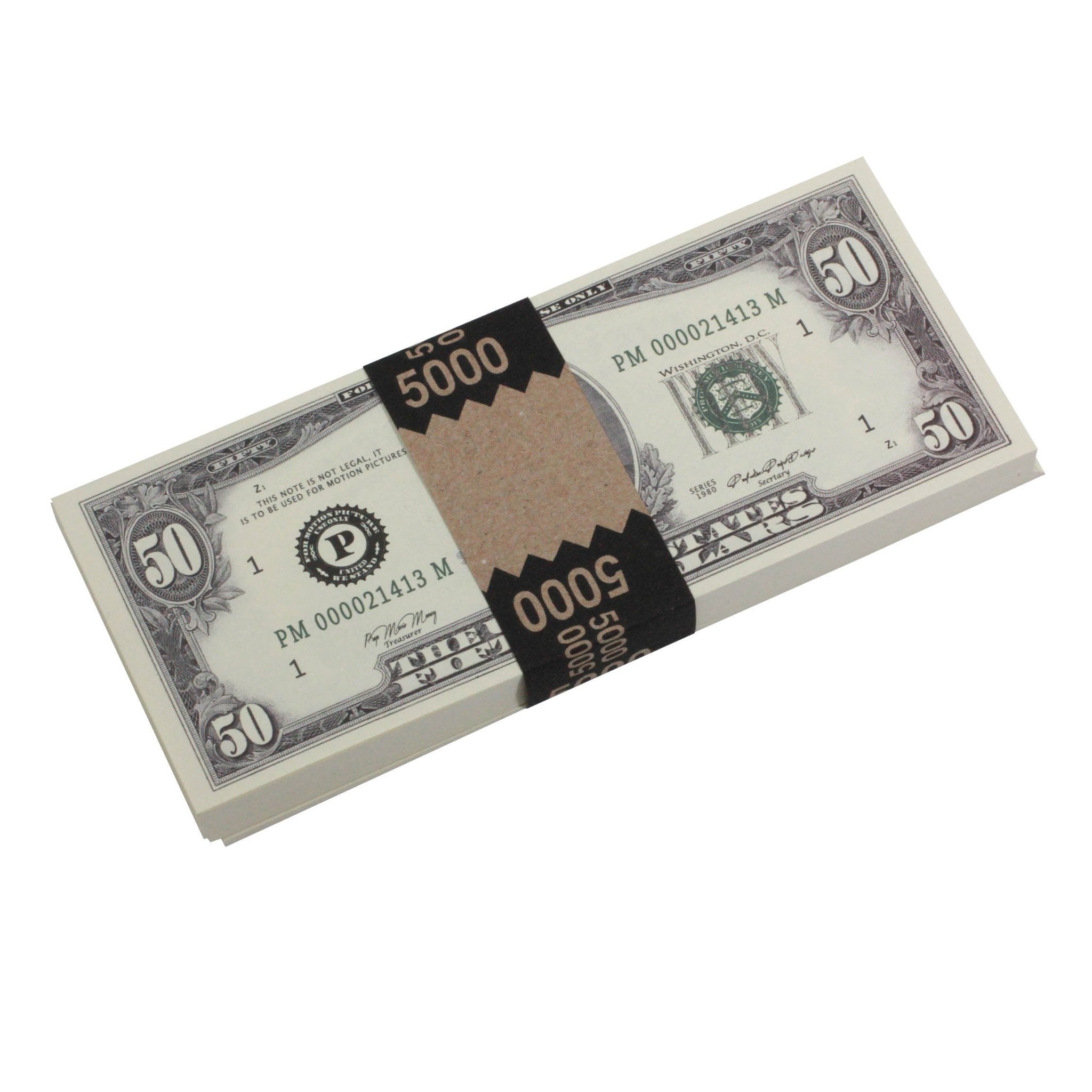 Series 1980s Mix $17,000 Blank Filler Prop Money Package - Prop Movie Money