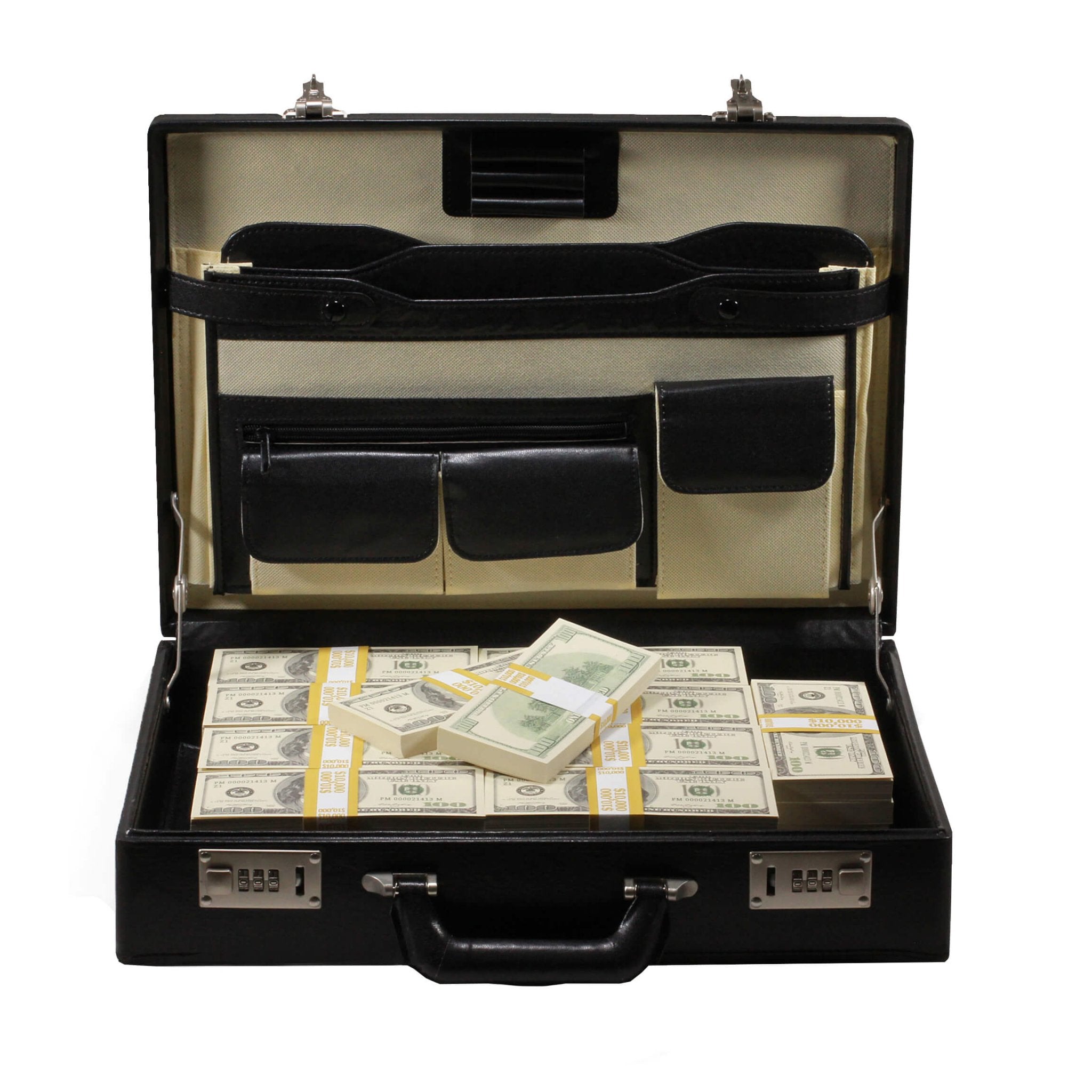 Series 2000 $500,000 Full Print Briefcase - Prop Movie Money