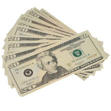 Load image into Gallery viewer, New Style $20 Full Print Prop Money Stack - Prop Movie Money