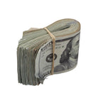 $100 Full Print Prop Money Fat Fold Real Aged Look - Prop Movie Money