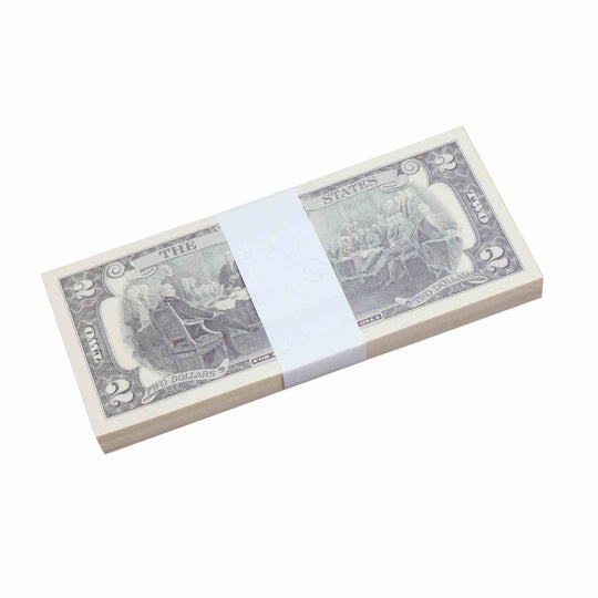 1980 Series $2 $1,000 Full Print Prop Money Package - Prop Movie Money