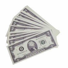 Load image into Gallery viewer, 1980 Series $2 $1,000 Full Print Prop Money Package - Prop Movie Money