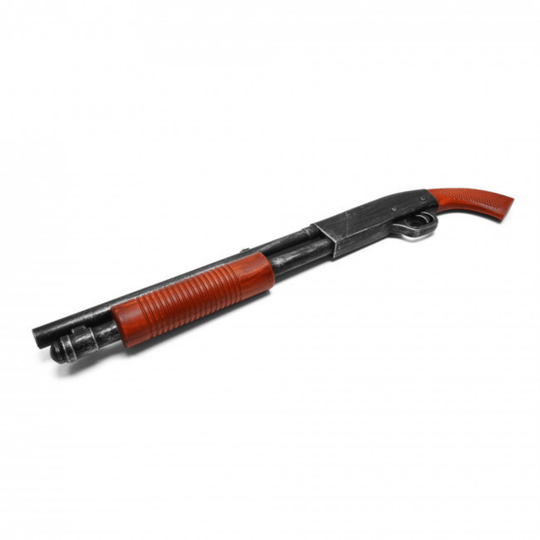 Foam Pump Shotgun – LARP & Film-Ready Prop with Black Barrel and Brown Grip
