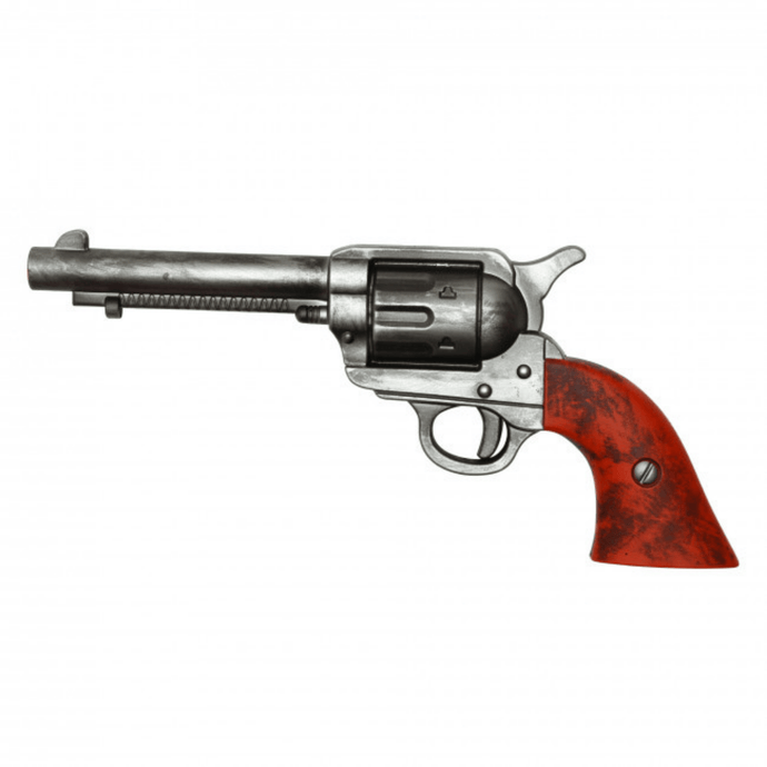 Foam Revolver Prop – Brown/Wood-Style LARP & Cosplay Pistol for Film & Costume Use