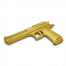 Load image into Gallery viewer, Gold Desert Eagle Foam Replica – Cinematic Prop Gun for Film, Cosplay &amp; Display