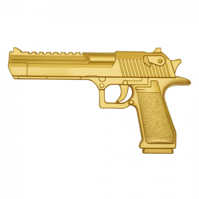 Gold Desert Eagle Foam Replica – Cinematic Prop Gun for Film, Cosplay & Display