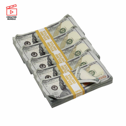 Set Designer Pro Collection: Aged & New Style Prop Money Bundle for Stage and Screen - Prop Movie Money