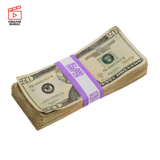 Creators Aged Money Mix: New Series $50k & $20s Bundle - Prop Movie Money