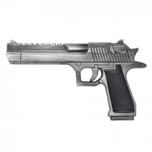 Load image into Gallery viewer, Silver Desert Eagle Foam Replica – Cinematic Prop Gun for Film, Cosplay &amp; Display