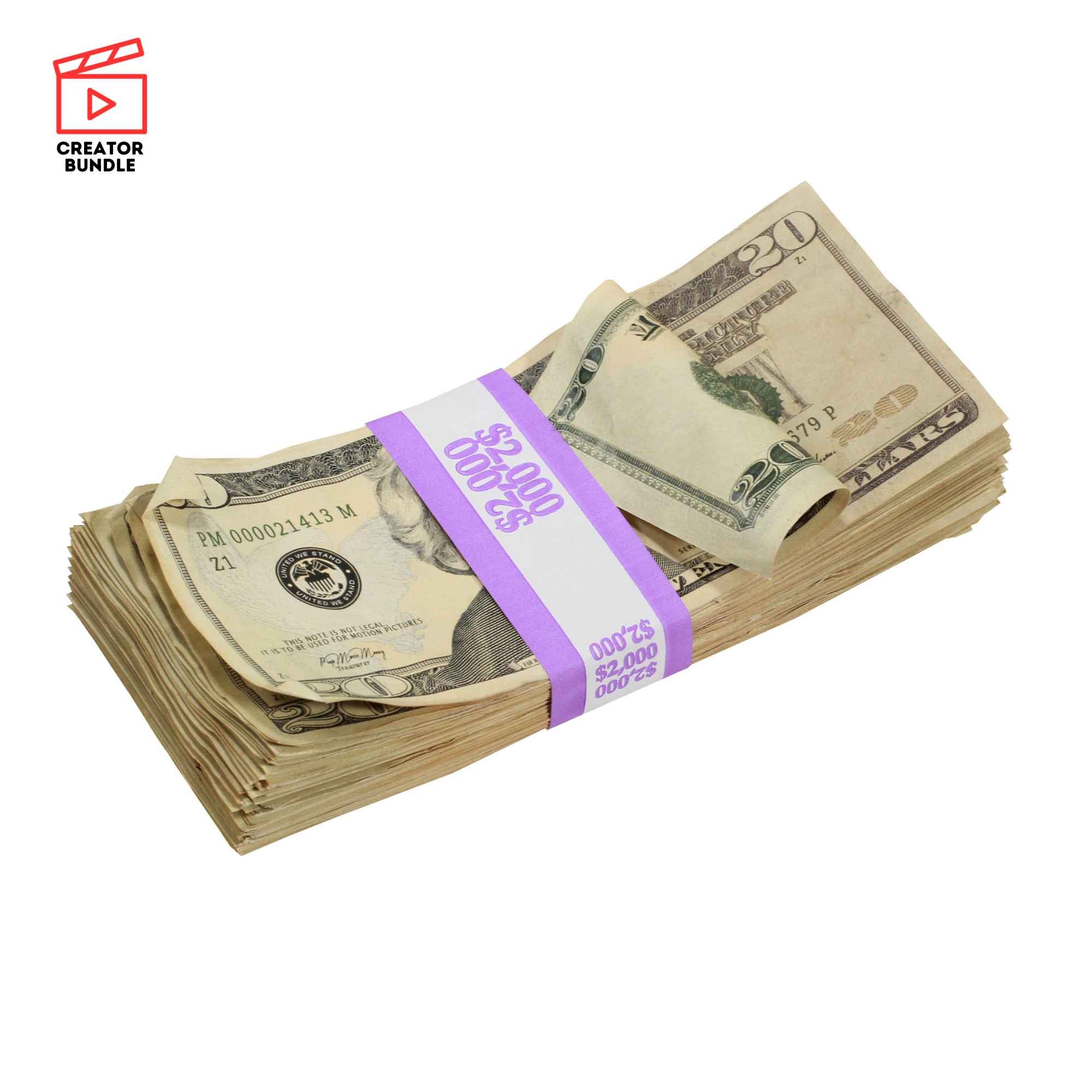 Creators Aged Money Mix: New Series $50k & $20s Bundle - Prop Movie Money