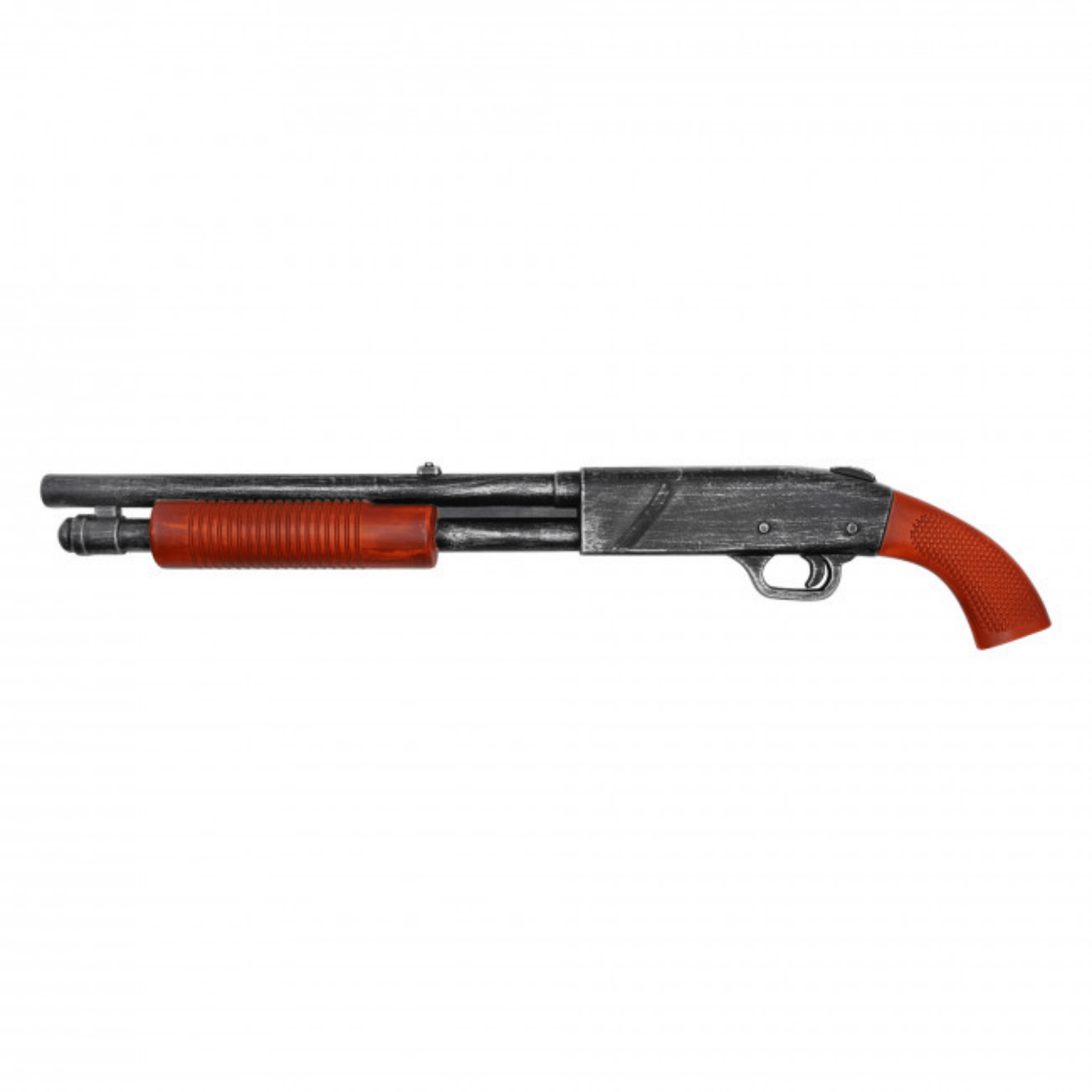 Foam Pump Shotgun – LARP & Film-Ready Prop with Black Barrel and Brown Grip - Prop Movie Money