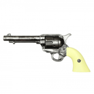 Foam Revolver Prop – White LARP & Cosplay Pistol for Film, Theater & Costume Use - Prop Movie Money
