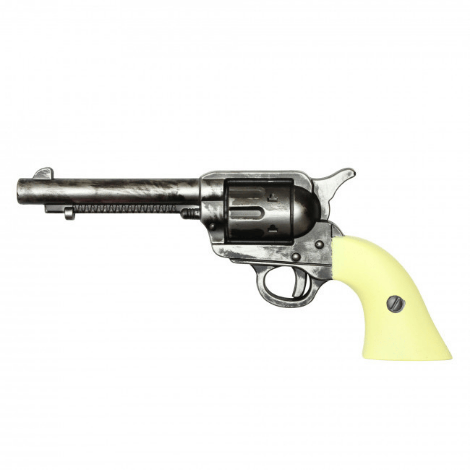 Foam Revolver Prop – White LARP & Cosplay Pistol for Film, Theater & Costume Use - Prop Movie Money