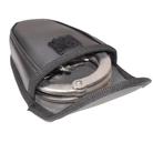 Hinged Prop Handcuffs with Keys & Holster – Chrome Stainless Steel for Film, Cosplay & Training - Prop Movie Money