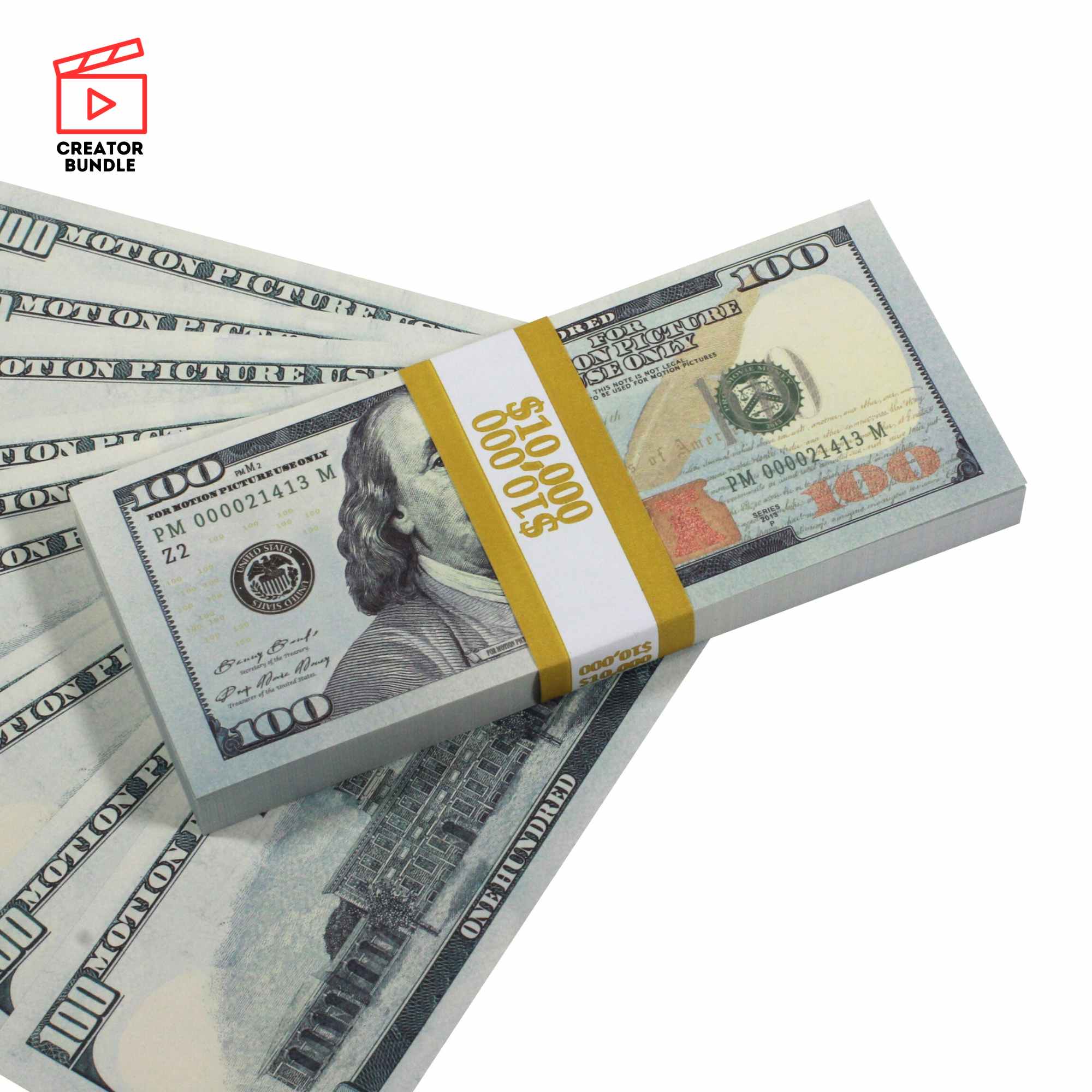 New Style Filmmaker's Essential Pack: High-Resolution $110k Prop Money Combo - Prop Movie Money