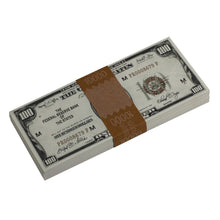 Load image into Gallery viewer, Series 1920s Vintage $100 Full Print Prop Money Stack - Prop Movie Money