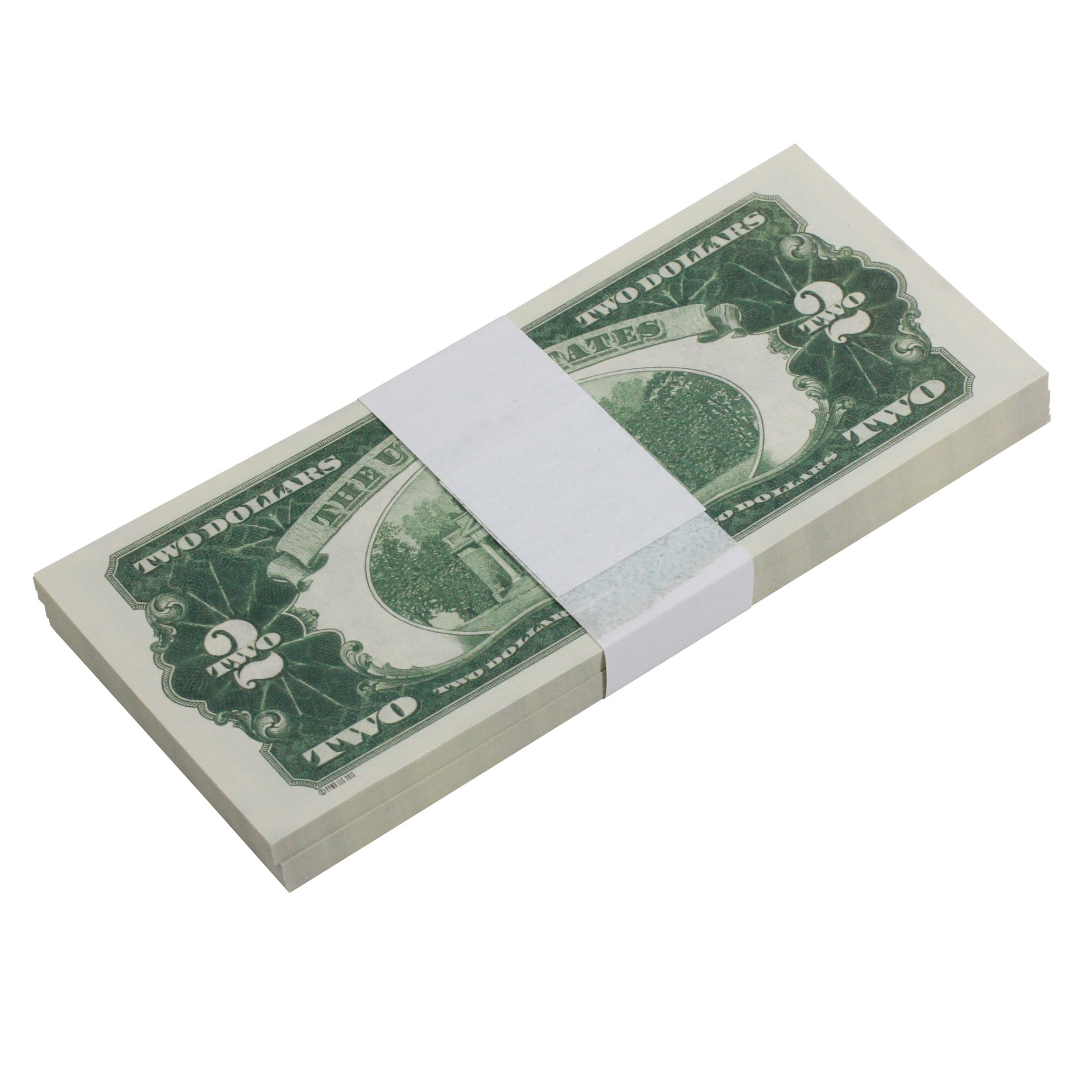 Series 1920s Vintage $2 Full Print Prop Money Stack - Prop Movie Money