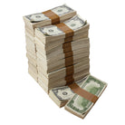 1980 Series $250,000 Aged Blank Filler Prop Money Package - Prop Movie Money